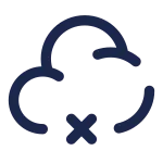 Clound Cross SVG Icon